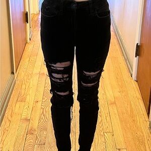 American Eagle Ripped Black Jeans from 2000’s